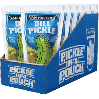Dill Pickle-in-a-Pouch Case Angled