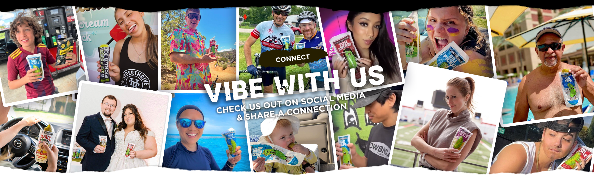 Connect & Vibe With Us. Check us out on social media & Share a Connection