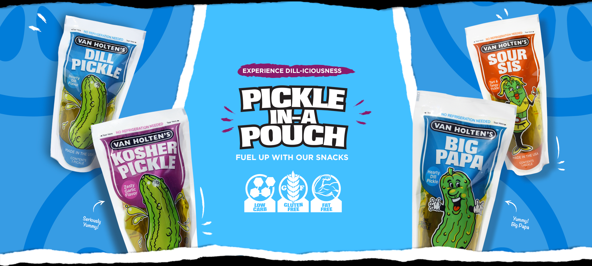 Pickle in a pouch products