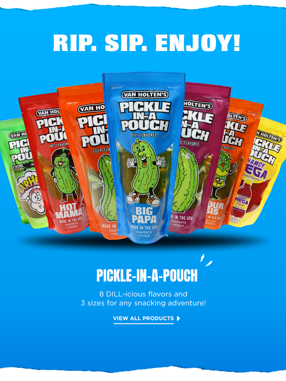 Pickle-in-a-Pouch Flavors