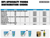 DPI Specialty Foods Distribution Codes